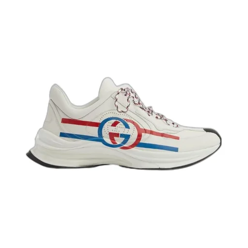 Run Side-Stripe Lace-Up Sneakers