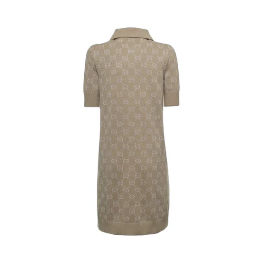 Gg-Jacquard Polo Dress