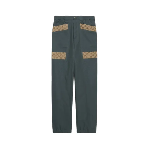 Panel-Detailed Straight Leg Trousers