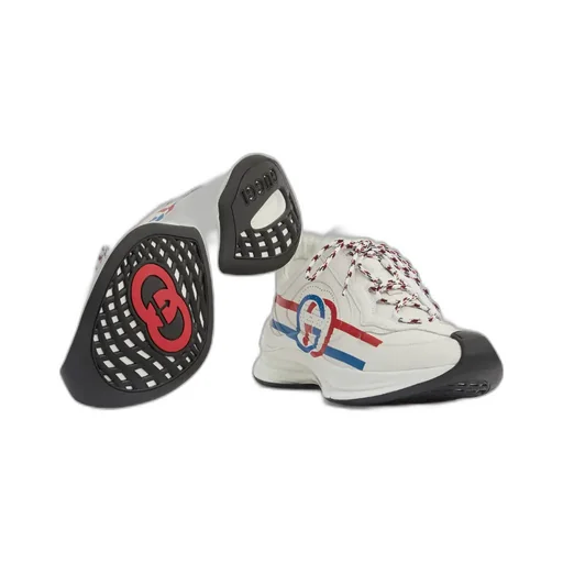 Run Side-Stripe Lace-Up Sneakers