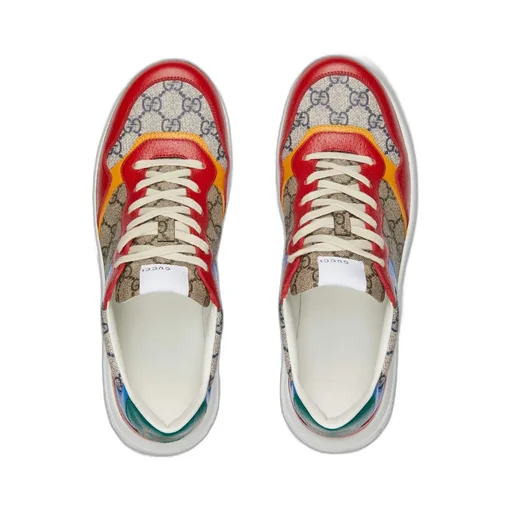 Gg Panelled Lace-Up Sneakers