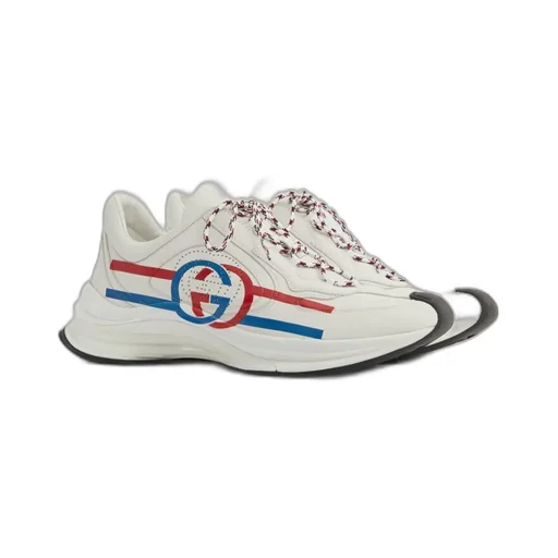 Run Side-Stripe Lace-Up Sneakers