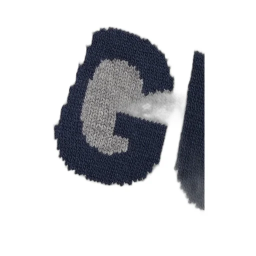 Logo Intarsia Button-Up Cardigan