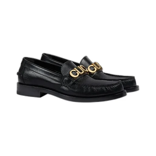 Logo Plaque Slip-On Loafers