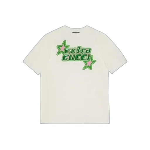 Extra Gucci-Print Cotton T-Shirt