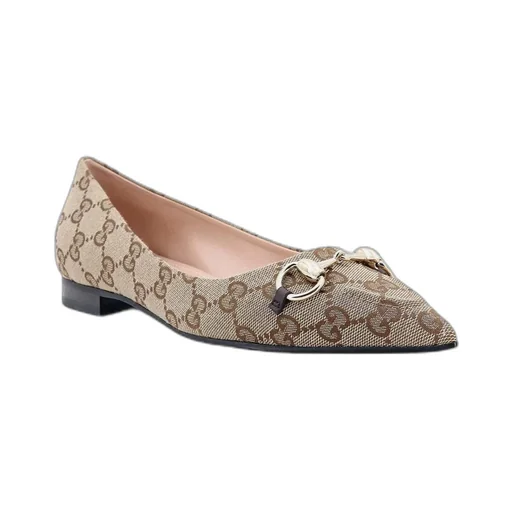 Horsebit Gg Slip-On Ballerina Shoes