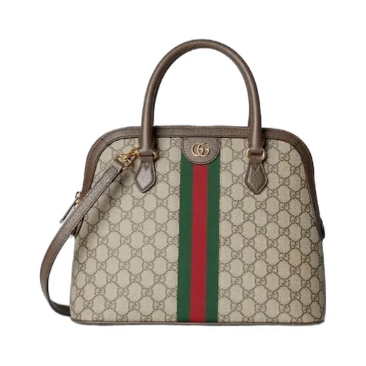 Ophidia Gg Logo Medium Top Handle Bag