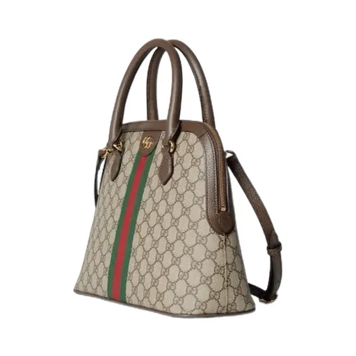 Ophidia Gg Logo Medium Top Handle Bag