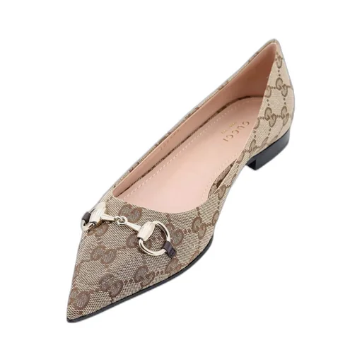Horsebit Gg Slip-On Ballerina Shoes