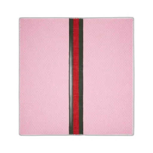Gg Monogrammed Web-Stripe Scarf