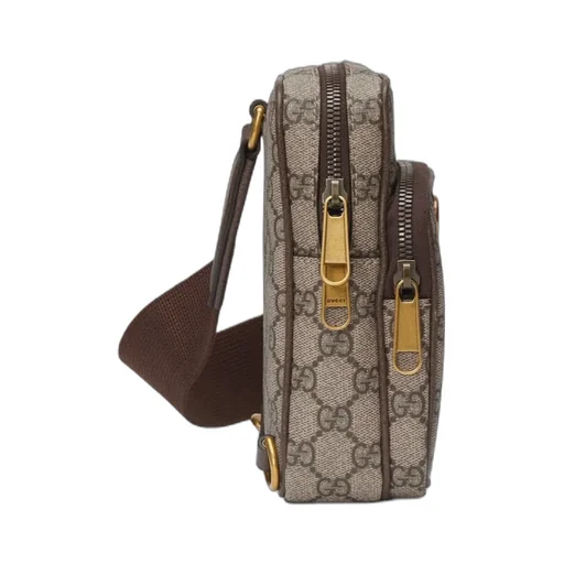Ophidia Gg Web Striped Belt Bag