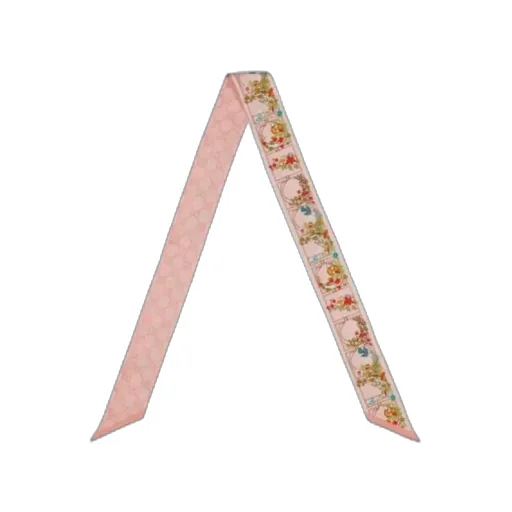 Printed Silk Neck Bow