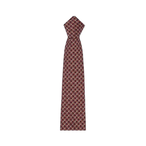 Horsebit Silk Jacquard Tie