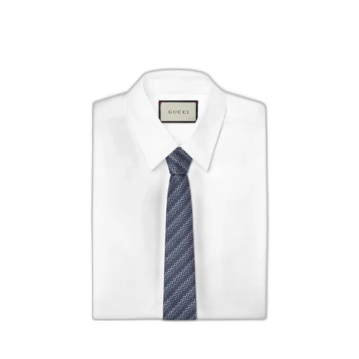 Horsebit Silk Jacquard Tie