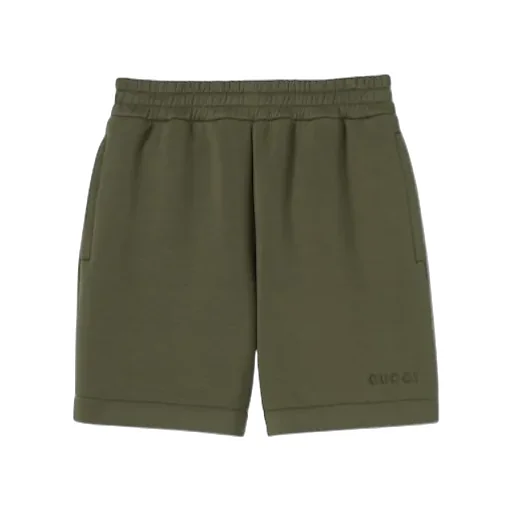 Embroidered Jersey Shorts