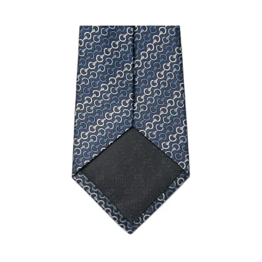 Horsebit Silk Jacquard Tie
