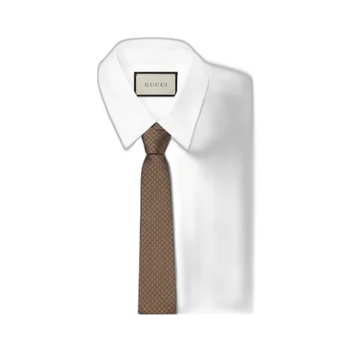 Gg Silk Jacquard Tie