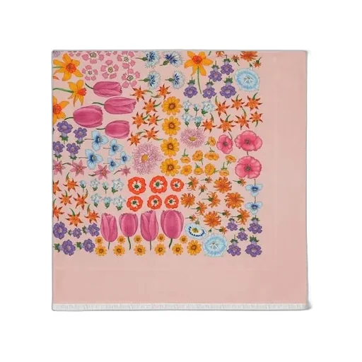 Printed Silk Wool Shawl
