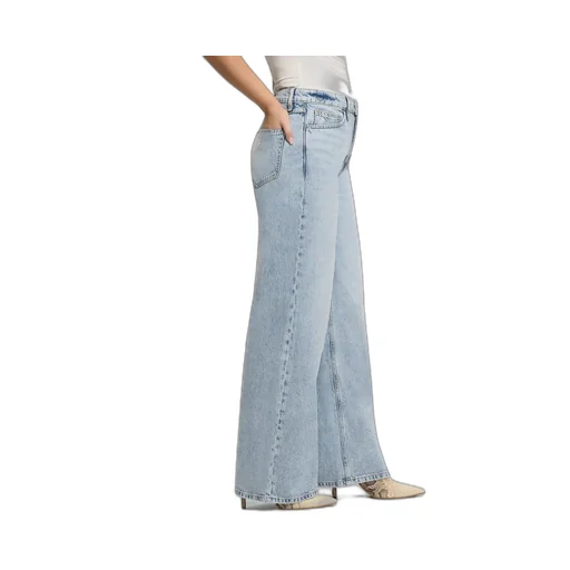 Logo-Appliqué Wide-Leg Jeans