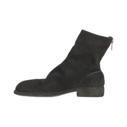 Zip Leather Boots