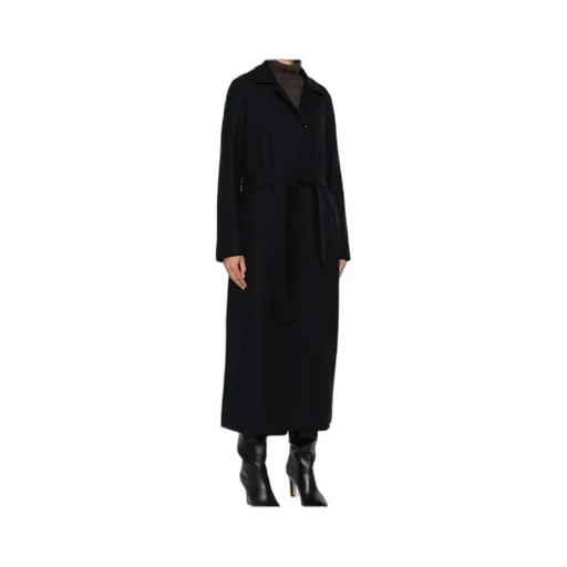 Notched-Lapels Belted Coat