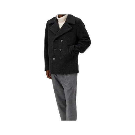 Double-Breasted Wool Peacoat