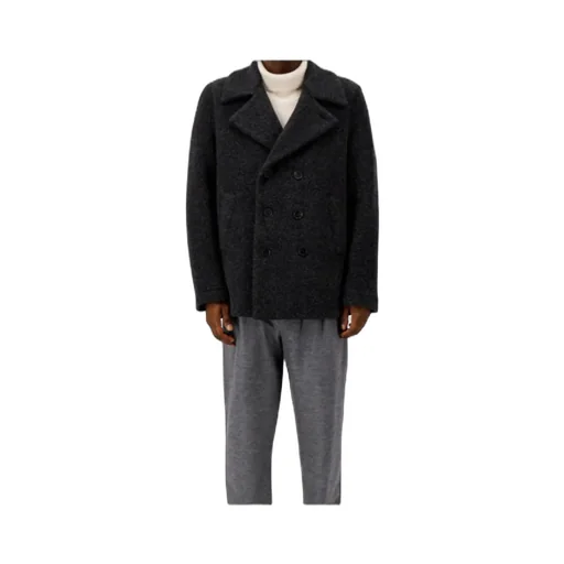Double-Breasted Wool Peacoat