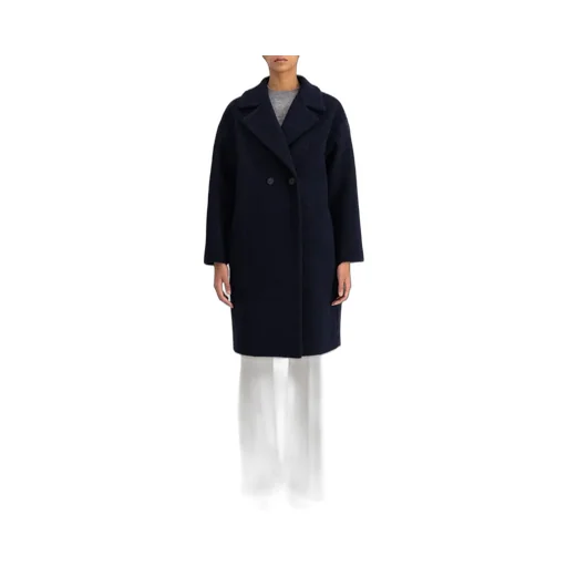 Bouclé Double-Breasted Coat