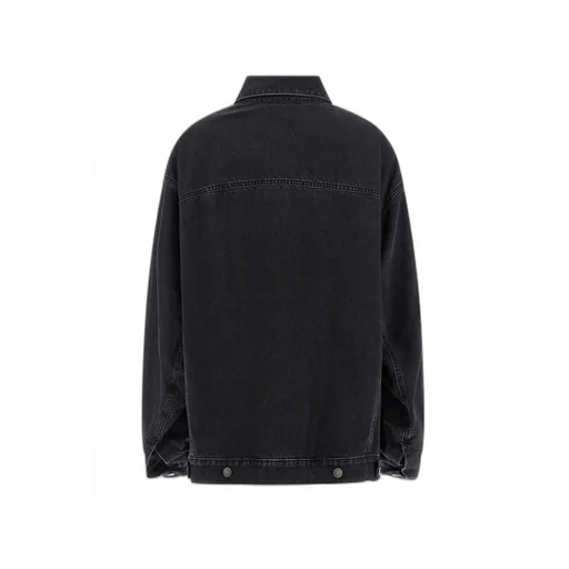 Button-Down Long-Sleeved Denim Jacket