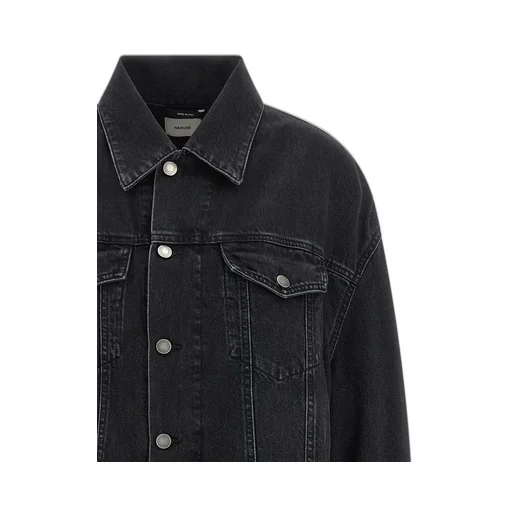 Button-Down Long-Sleeved Denim Jacket