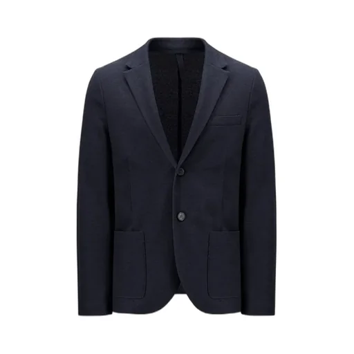 Notched-Lapels Single-Breasted Blazer
