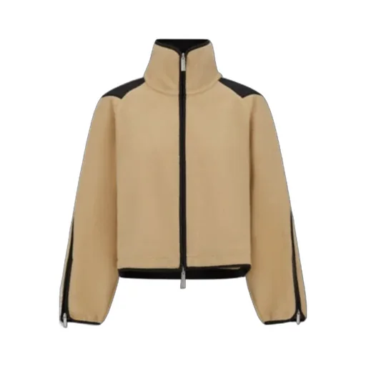High-Neck Zipped Sweatshirt