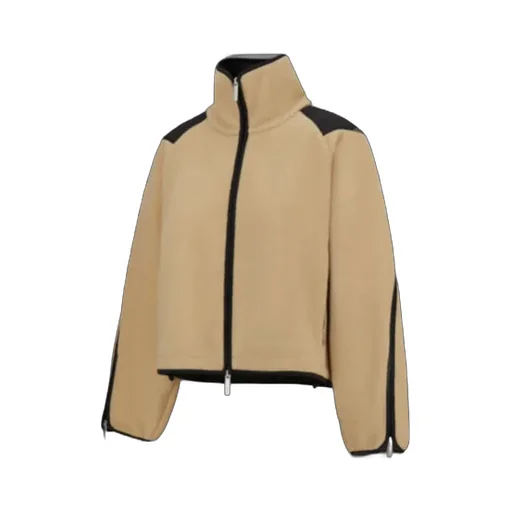 High-Neck Zipped Sweatshirt