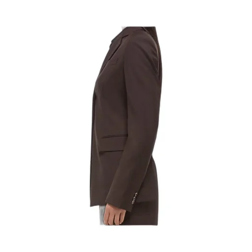 Single-Button Belted Back Blazer