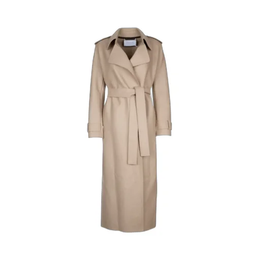 Long Double-Stitch Trench Coat