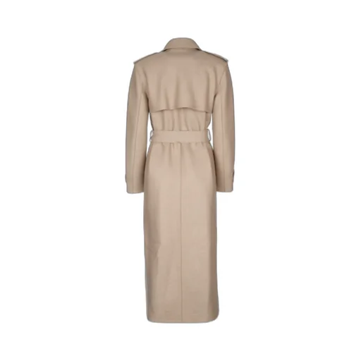 Long Double-Stitch Trench Coat