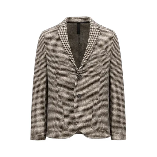 Houndstooth-Pattern Blazer