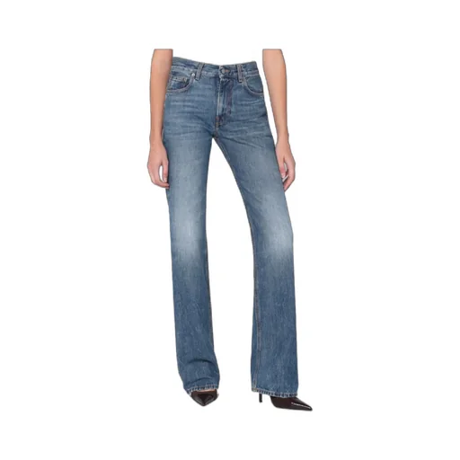 High-Waisted Flared Jeans