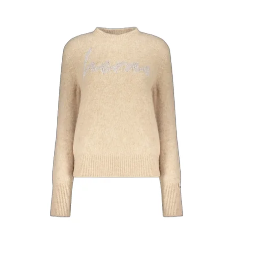 Intarsia Knit-Logo Crew-Neck Jumper