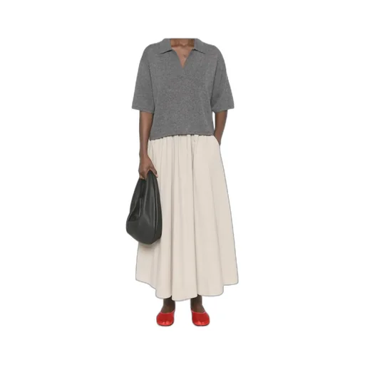 Drawstring Pleat Detailed Skirt