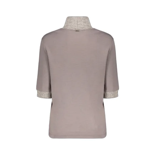 Short-Sleeved High Collar Pullover