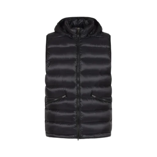 Hooded Zip-Up Down Vest