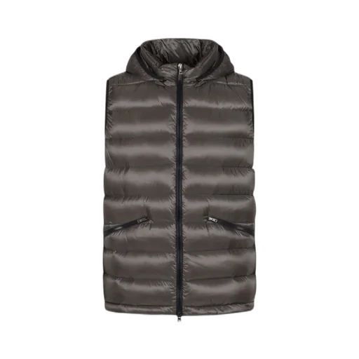 Hooded Zip-Up Down Vest