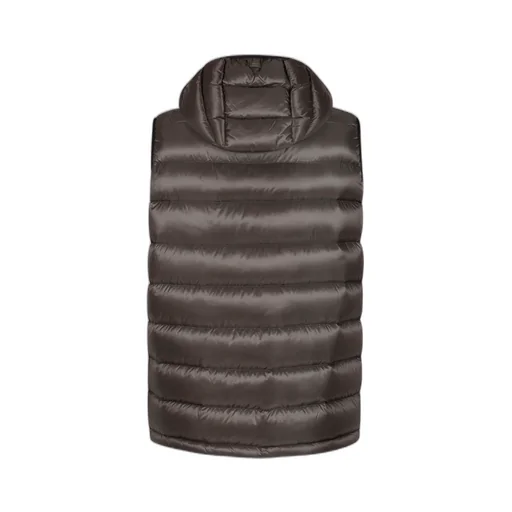 Hooded Zip-Up Down Vest