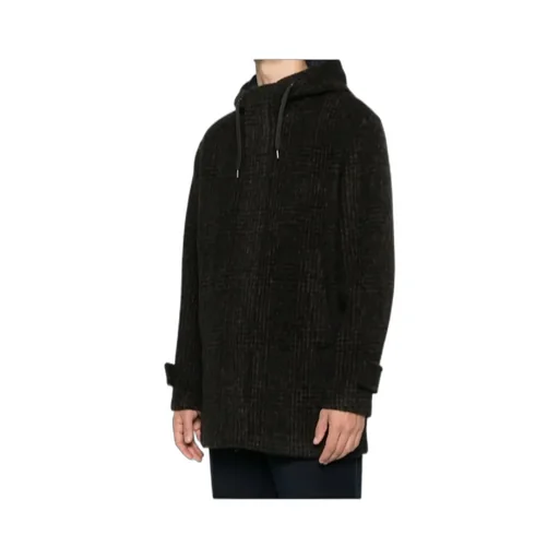 Hooded Check Coat