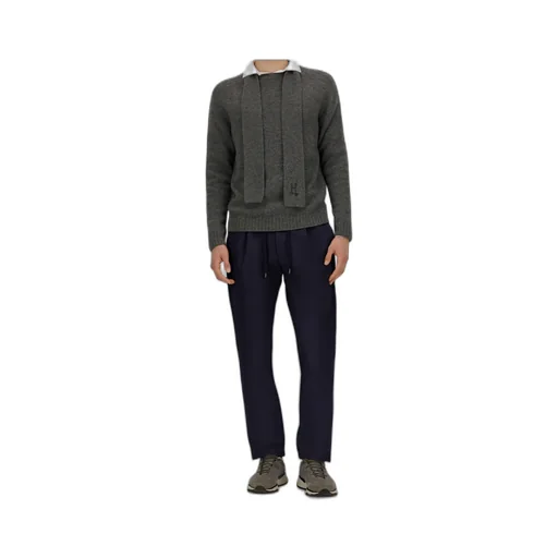 Ribbed Crew-Neck Sweater