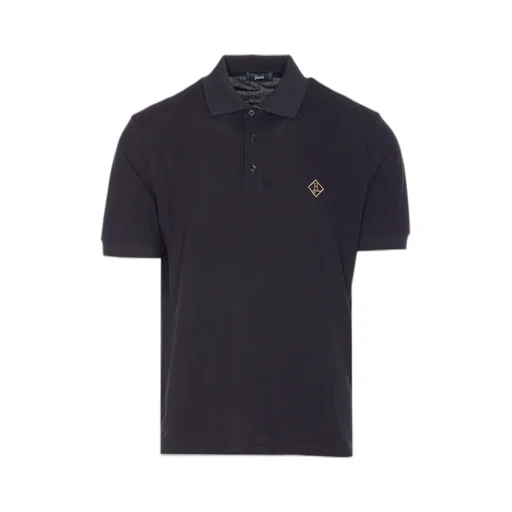 Logo Embroidered Basic Polo Shirt