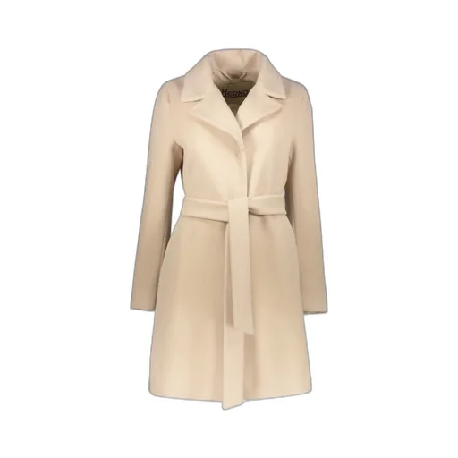 Long-Sleeved Belted Coat