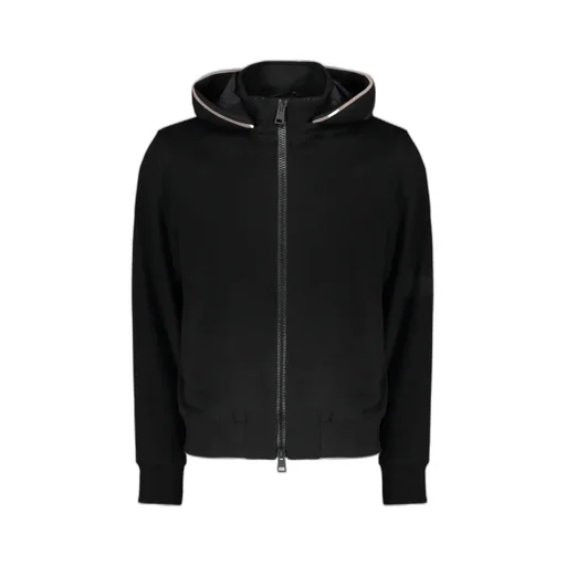 Panelled Hooded Down Jacket