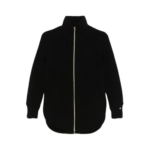 Quilted-Panel Cardigan